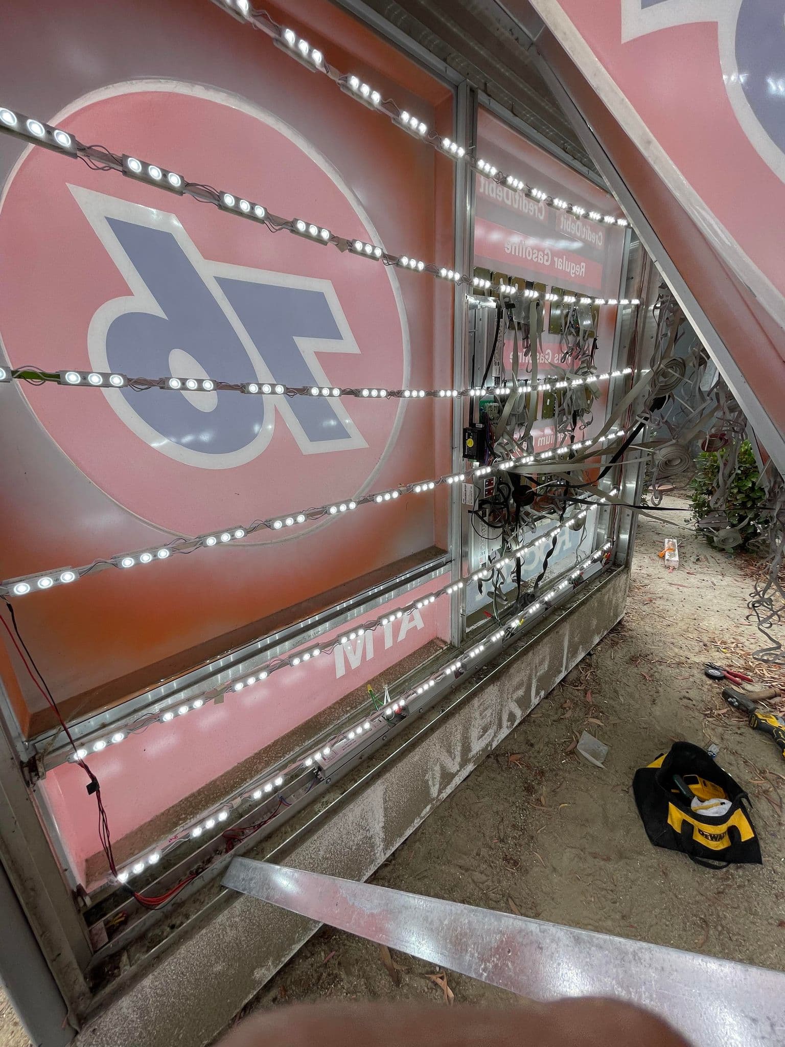 Gas station commercial electrical service and wiring in Los Angeles