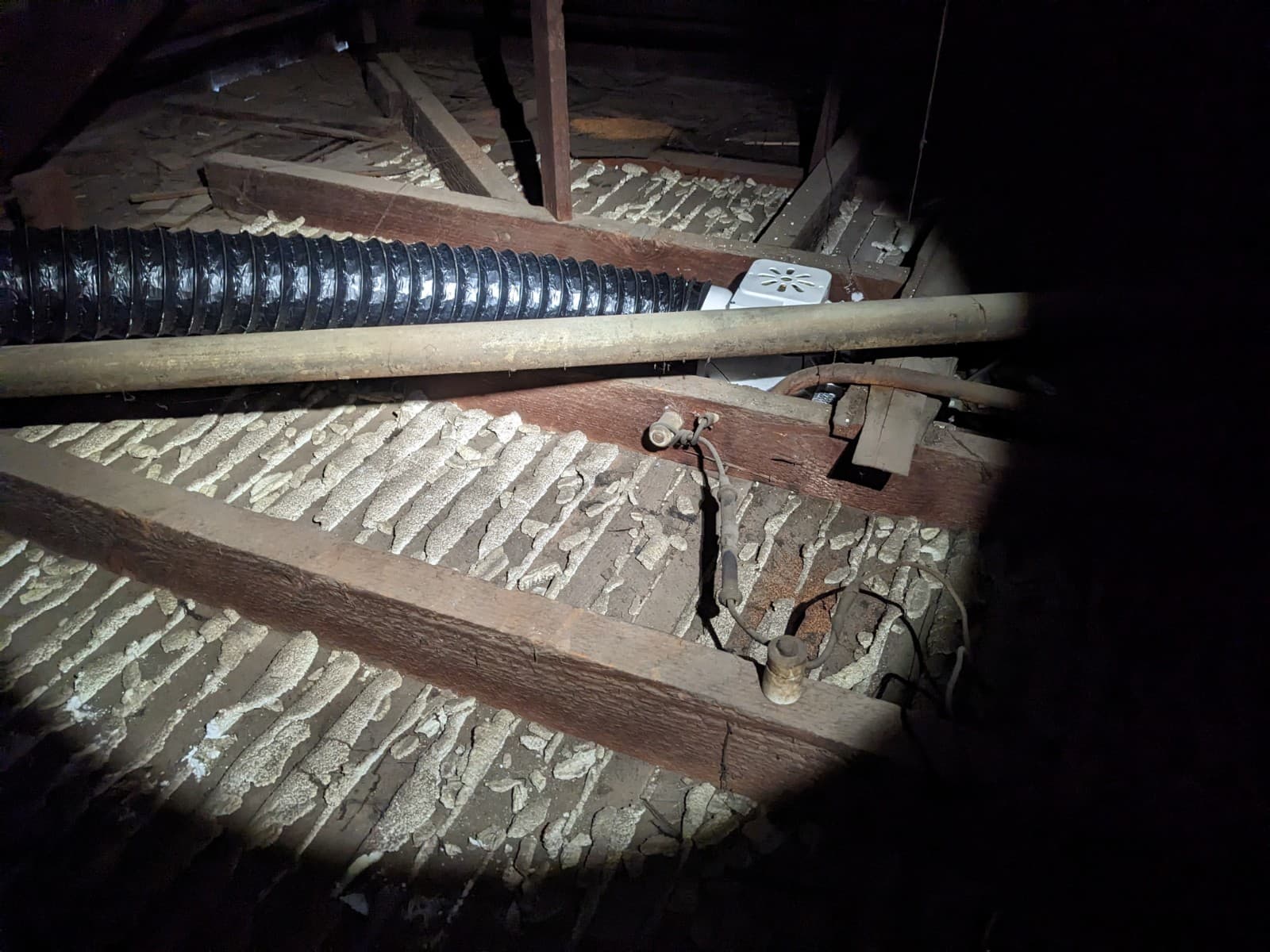 Bathroom exhaust vent installed and ready for use