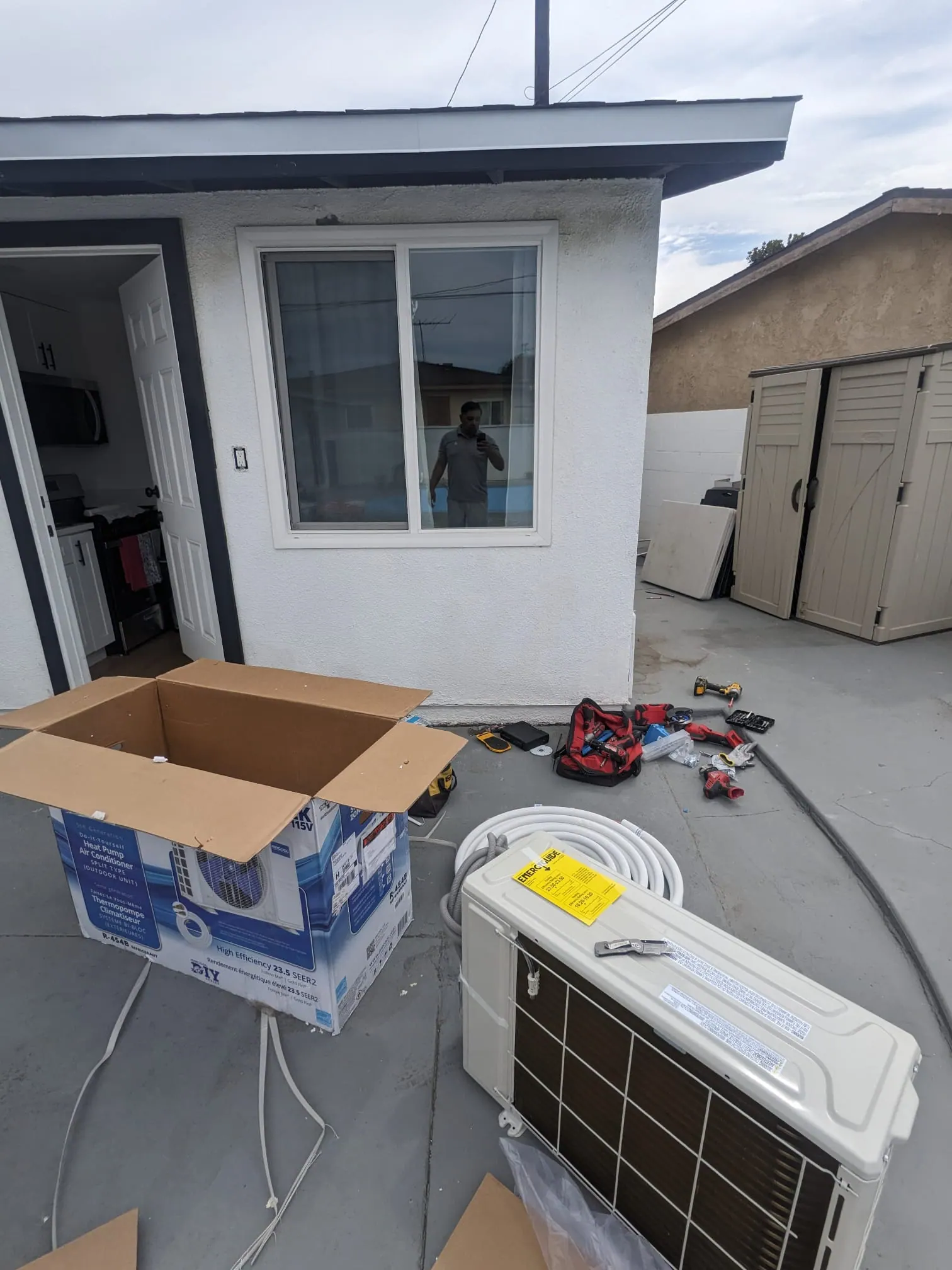 Installing Mr. Cool DIY AC/Heater: Hooking Up Power to the Panel