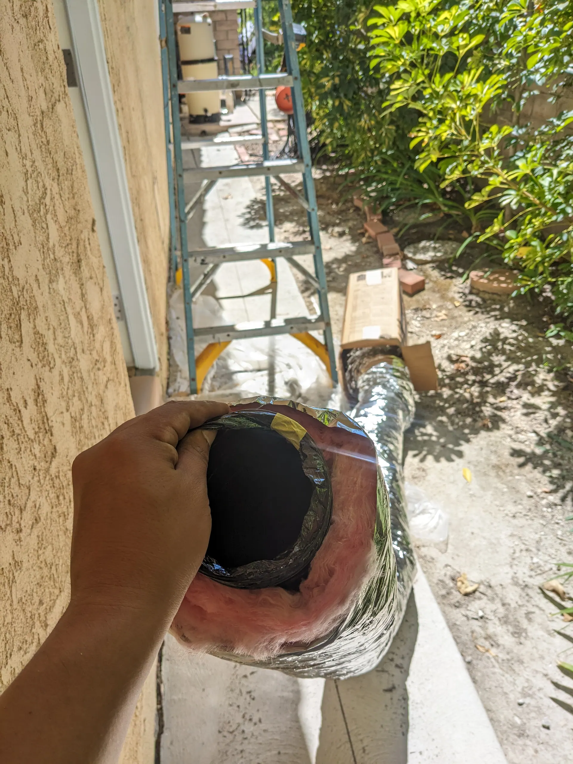 Bathroom ventilation project site in Los Angeles home